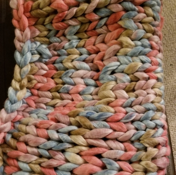 Other - Hand Knitted Chunky Throw Blanket